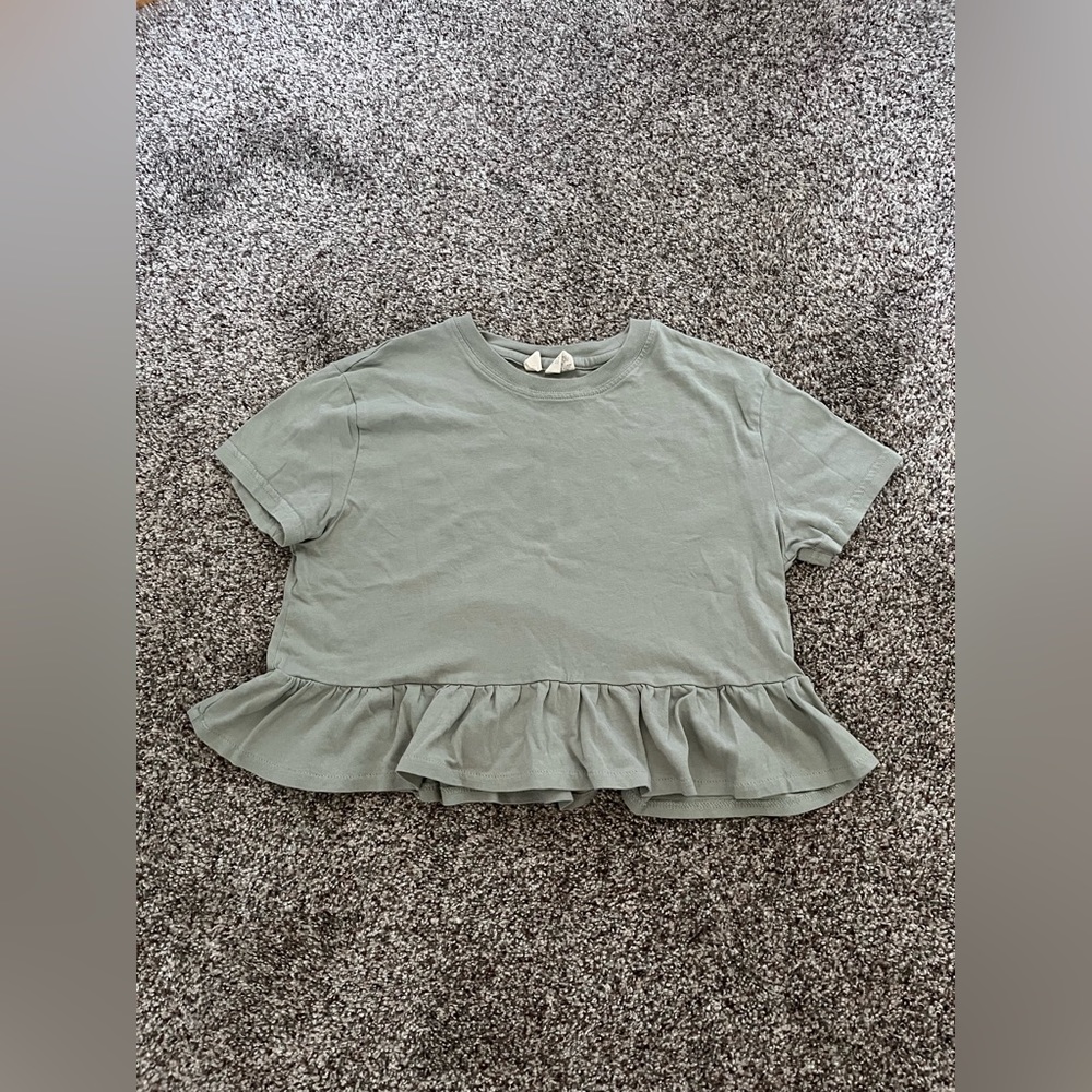 Light Green Cropped Shirt Size XS From Tilly’s